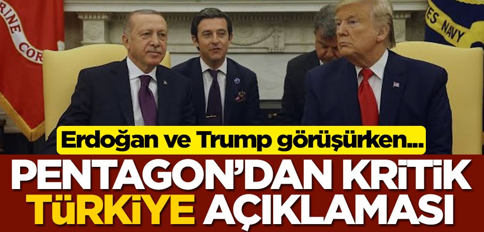 Erdoğan ve Trump görüşmesi sırasında Pentagon'dan kritik Türkiye açıklaması