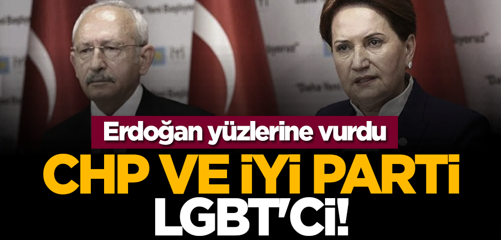 Erdoğan yüzlerine vurdu: CHP ve İYİ Parti LGBT'ci!