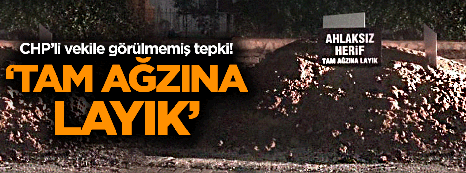 Erdoğan'a hakarete 'tezekli' tepki!