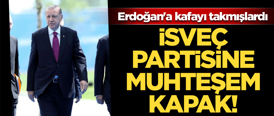 Erdoğan'a kafayı takan İsveç partisine muhteşem kapak!