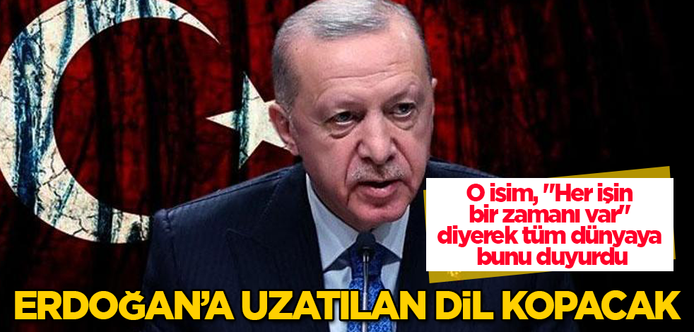 Erdoğan'a uzatılan dil kopacak! O isim, "Her işin bir zamanı var" diyerek tüm dünyaya bunu duyurdu