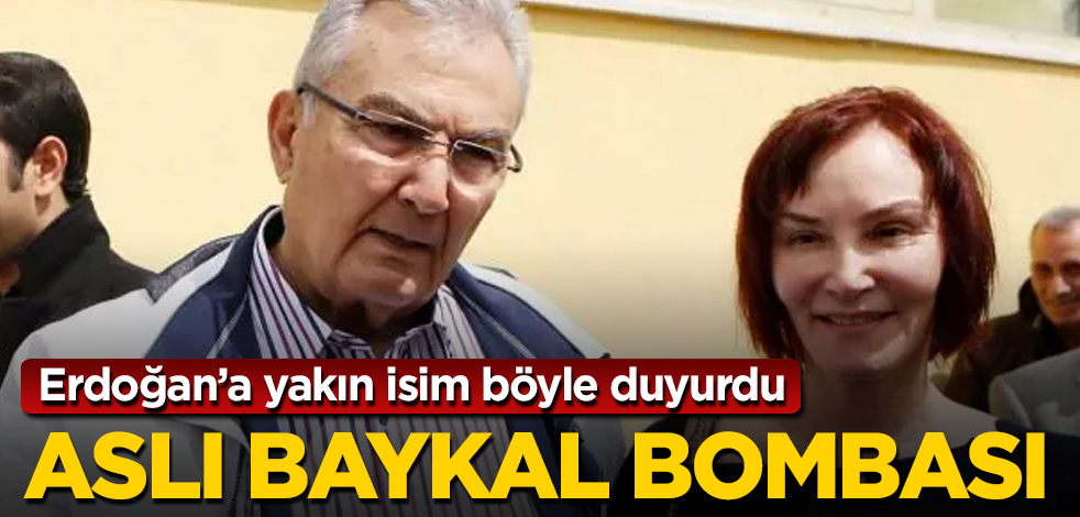 Erdoğan'a yakın isim böyle duyurdu! Aslı Baykal bombası