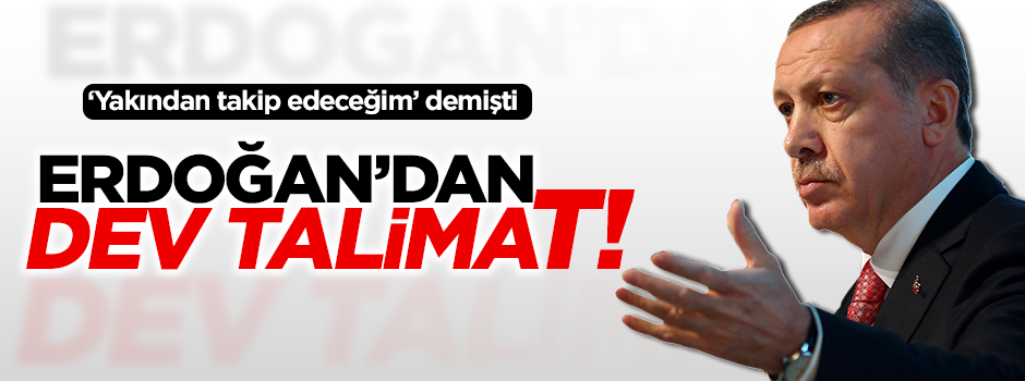 Erdoğan'dan 50 milyon liralık ek ödenek talimatı