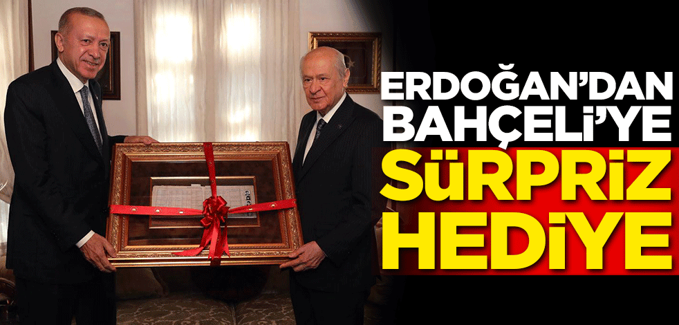 Erdoğan'dan Bahçeli'ye sürpriz hediye