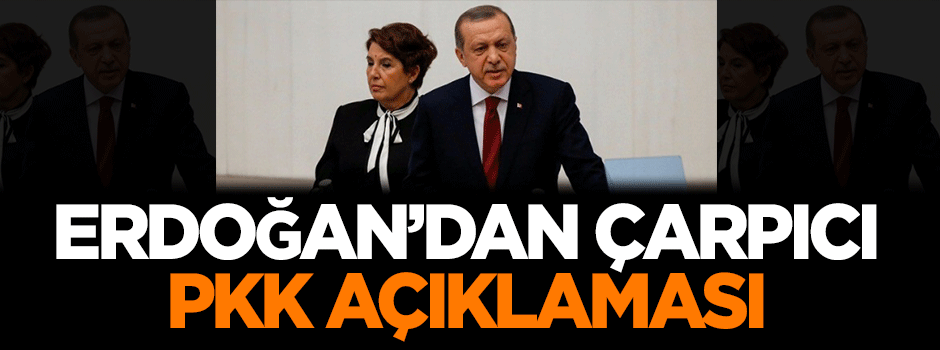 Erdoğan'dan çarpıcı 'PKK' açıklaması