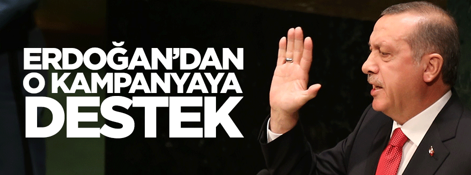 Erdoğan'dan 'Dünya 5'ten Büyüktür'e destek