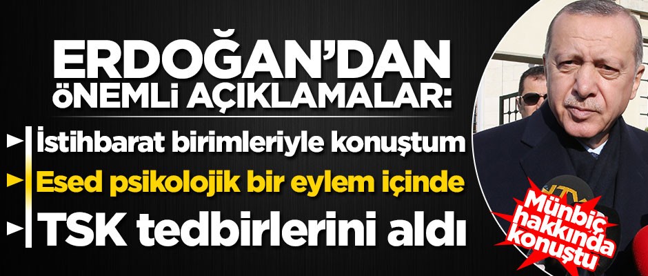 Erdoğan'dan Esed ve Putin açıklaması