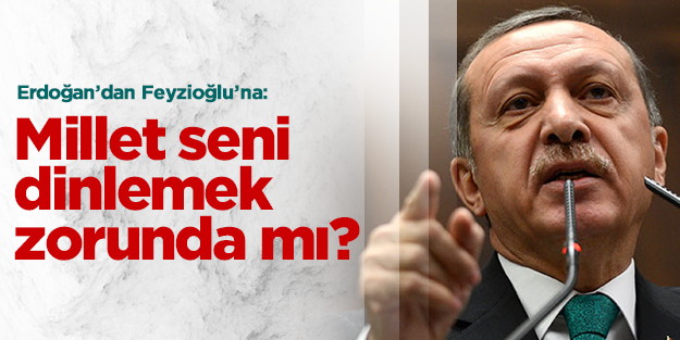 Erdoğan'dan Feyzioğlu'na: Kafa tipi de belli zaten!