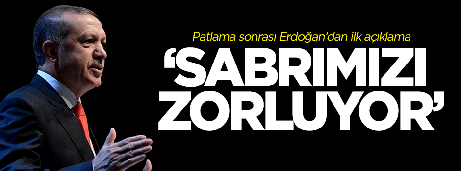 Erdoğan'dan ilk açıklama