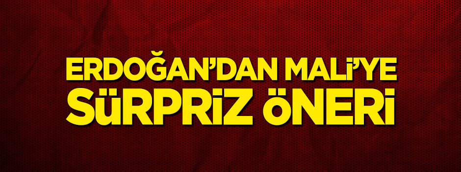 Erdoğan'dan Mali'ye sürpriz öneri!