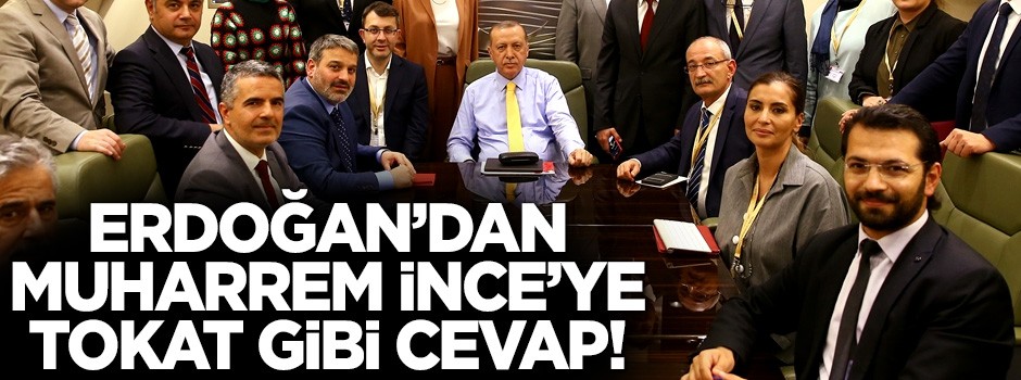 Erdoğan'dan Muharrem İnce'ye tokat gibi FETÖ cevabı!