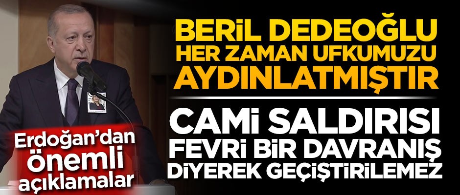 Erdoğan'dan önemli açıklamalar