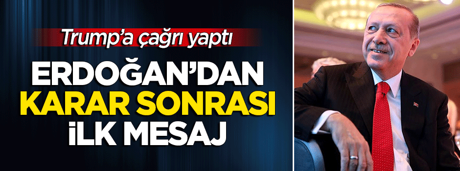 Erdoğan'dan oylama sonrası ilk yorum