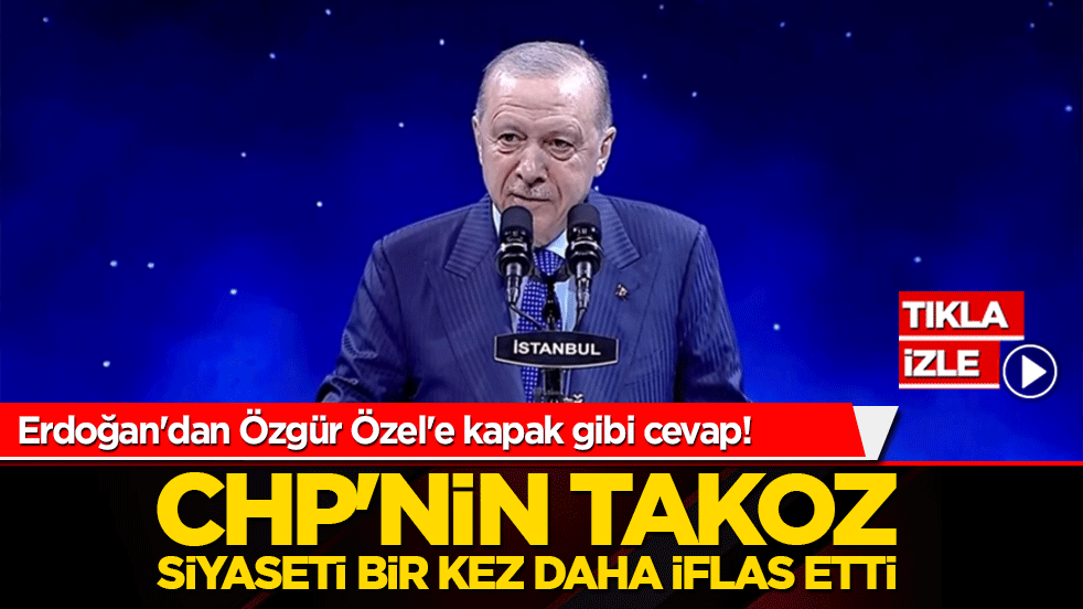 Erdoğan'dan Özgür Özel'e kapak gibi cevap! "Balıklar ürküyor" diyen CHP zihniyetine böyle seslendi