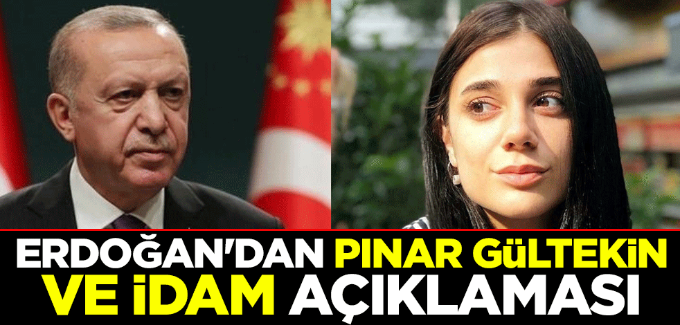 Erdoğan'dan Pınar Gültekin ve idam açıklaması