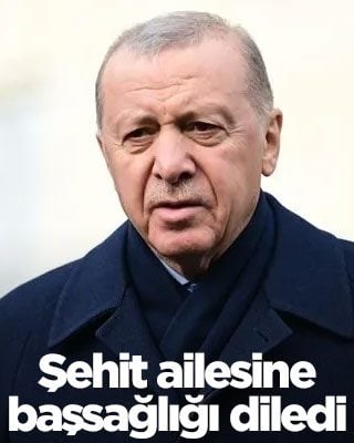 Erdoğan'dan şehidimizin ailesine başsağlığı mesajı
