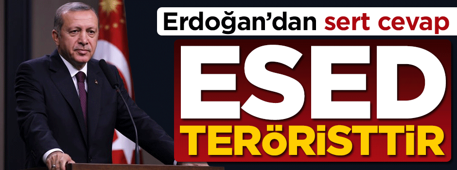Erdoğan'dan sert cevap: Esed teröristtir