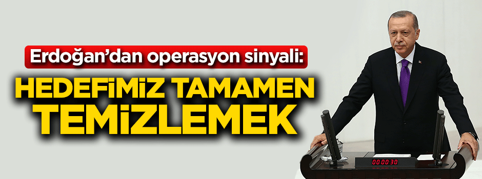 Erdoğan'dan Sincar'a operasyon sinyali