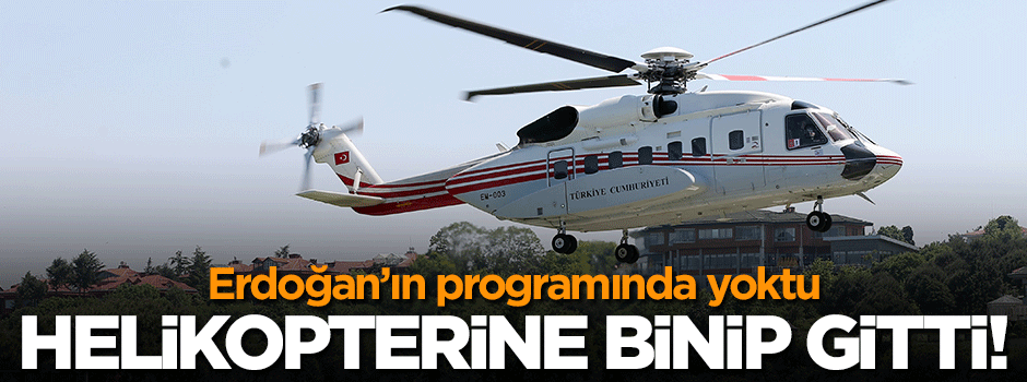 Erdoğan'dan sürpriz denetleme!