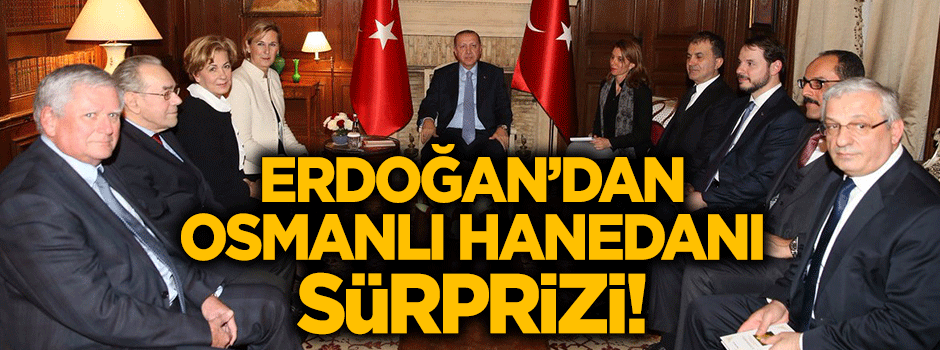 Erdoğan'dan sürpriz! Osmanlı Hanedanı'yla buluştu
