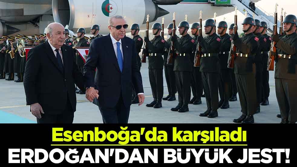 Erdoğan'dan Tebbun'a büyük jest! Esenboğa Havalimanı'nda karşıladı