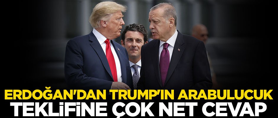 Erdoğan'dan Trump'ın arabuluculuk teklifine net cevap: Biz terör örgütü ile masaya oturmayız