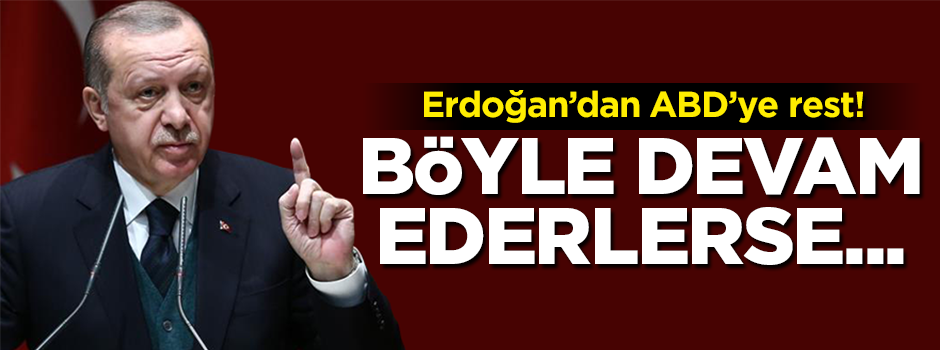 Erdoğan'dan Trump'ın tehdidine cevap!