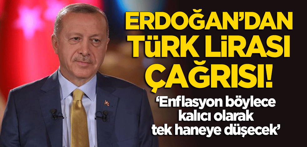 Erdoğan'dan vatandaşlara 'Türk Lirası' çağrısı!