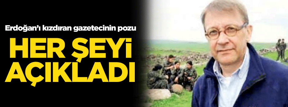 Erdoğan'ı kızdıran soruyu soran gazetecinin PKK pozu