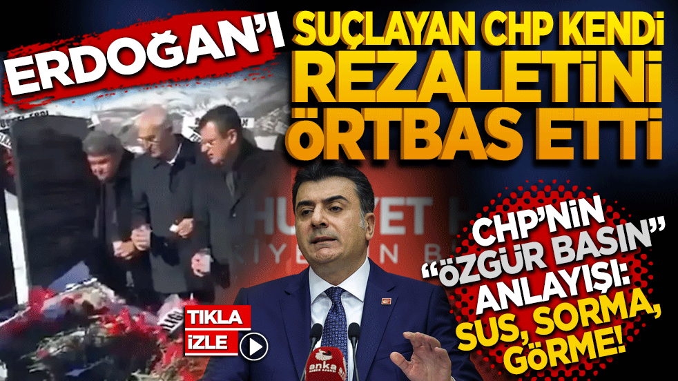 Erdoğan’ı suçlayan CHP, kendi rezaletini örtbas etti! Soru var cevap yok