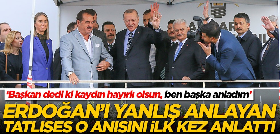 Erdoğan'ı yanlış anlayan İbrahim Tatlıses o anısını ilk kez anlattı