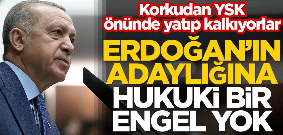 Erdoğan’ın adaylığına hukuki bir engel yok