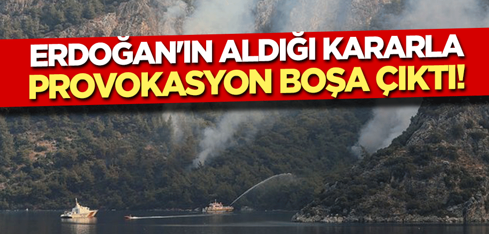 Erdoğan'ın aldığı kararla provokasyon boşa çıktı!