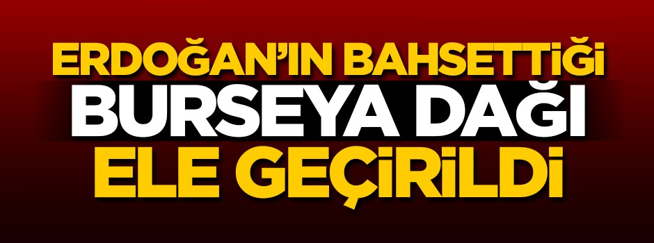Erdoğan'ın bahsettiği dağ ele geçirildi!