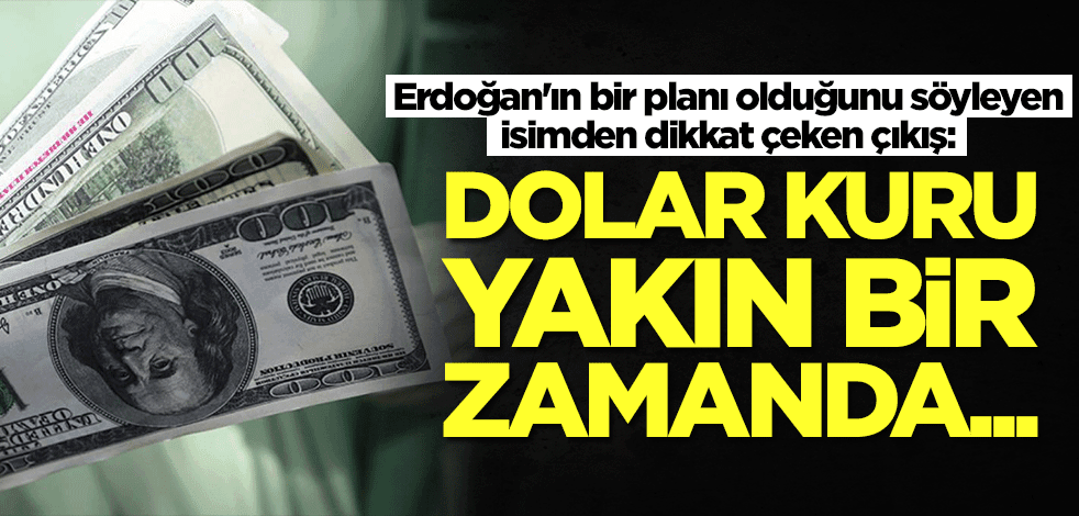 Erdoğan'ın bir planı olduğunu söyleyen isimden dikkat çeken çıkış: Dolar yakında...