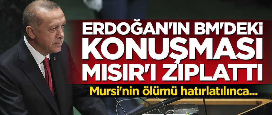 Erdoğan'ın BM'deki konuşması Mısır'ı rahatsız etti