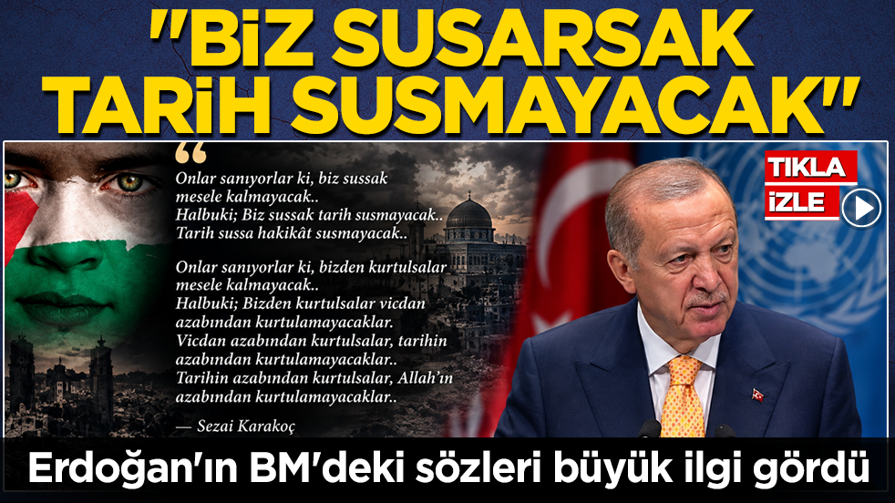 Erdoğan'ın BM'deki sözleri büyük ilgi gördü: 