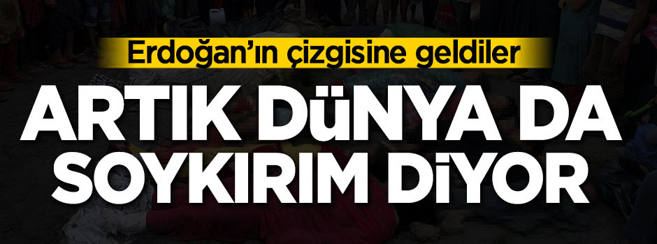 Erdoğan'ın çizgisine geldiler! Artık Dünya da soykırım diyor