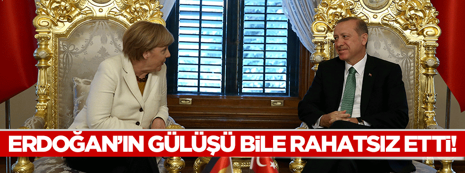 Erdoğan'ın gülüşü bile rahatsız etti!