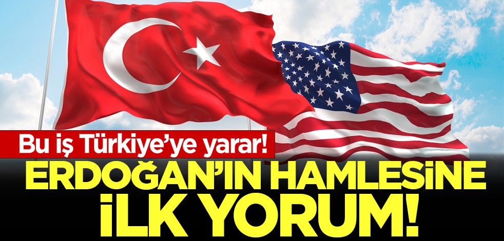 Erdoğan'ın hamlesine ilk yorum: Bu iş Türkiye'ye yarar!