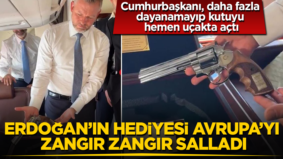 Erdoğan’ın hediyesi Avrupa’yı zangır zangır salladı! Cumhurbaşkanı, daha fazla dayanamayıp kutuyu hemen uçakta açtı