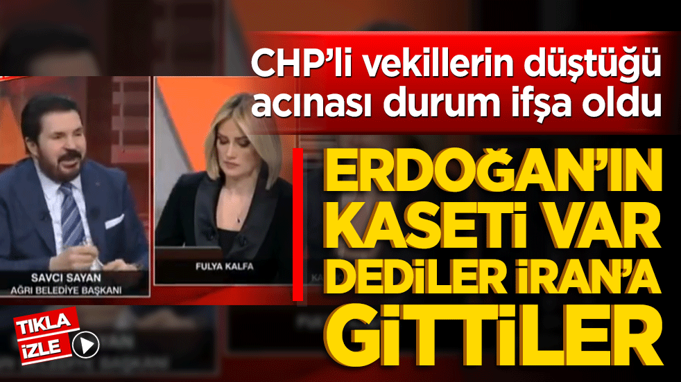 Erdoğan’ın kaseti var dediler İran’a gittiler! CHP’li vekillerden akılalmaz dolandırıcılık