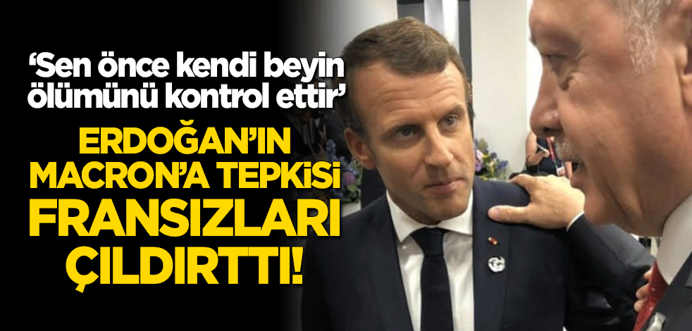 Erdoğan'ın Macron'a tepkisi Fransızları çıldırttı!
