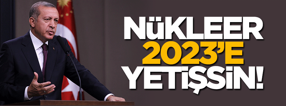Erdoğan'ın nükleer isteği