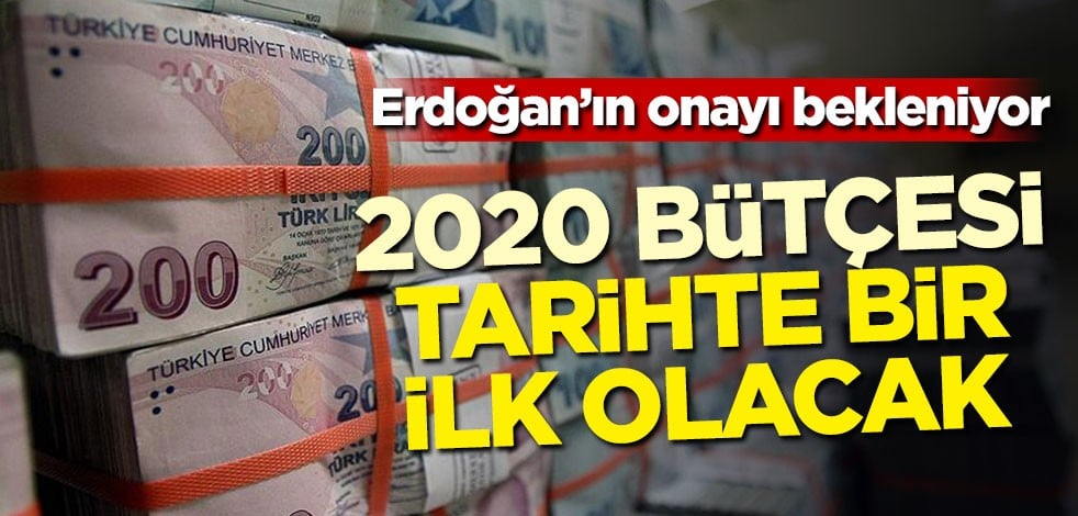 Erdoğan'ın onayı bekleniyor! 2020 bütçesi tarihte bir ilk olacak