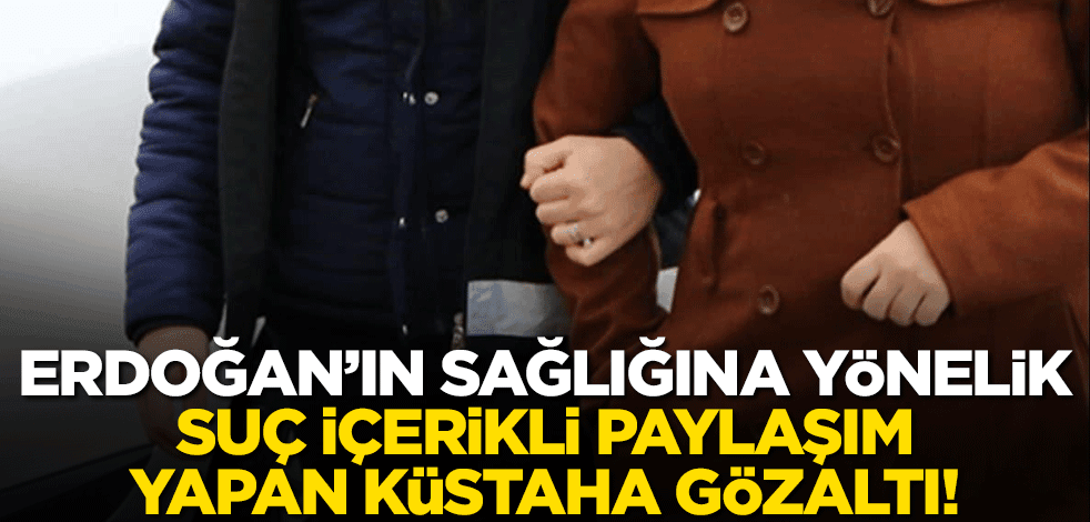 Erdoğan'ın sağlığına yönelik suç içerikli paylaşım yapanlara soruşturma: Gözaltı var