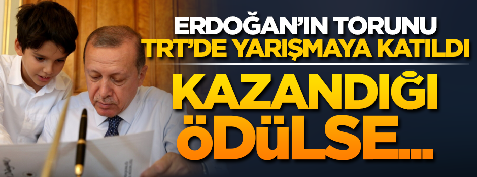 Erdoğan'ın torunu yarışmaya katıldı! Kazandığı ödül...