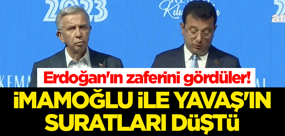 Erdoğan'ın zaferini gördüler! Ekrem İmamoğlu ile Mansur Yavaş'ın suratları düştü