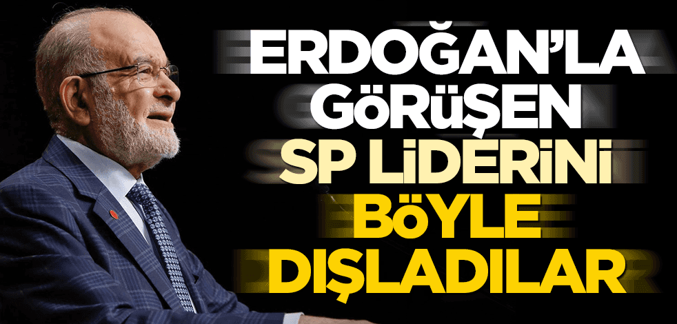 Erdoğan'la görüşen Karamollaoğlu'nu böyle dışladılar!