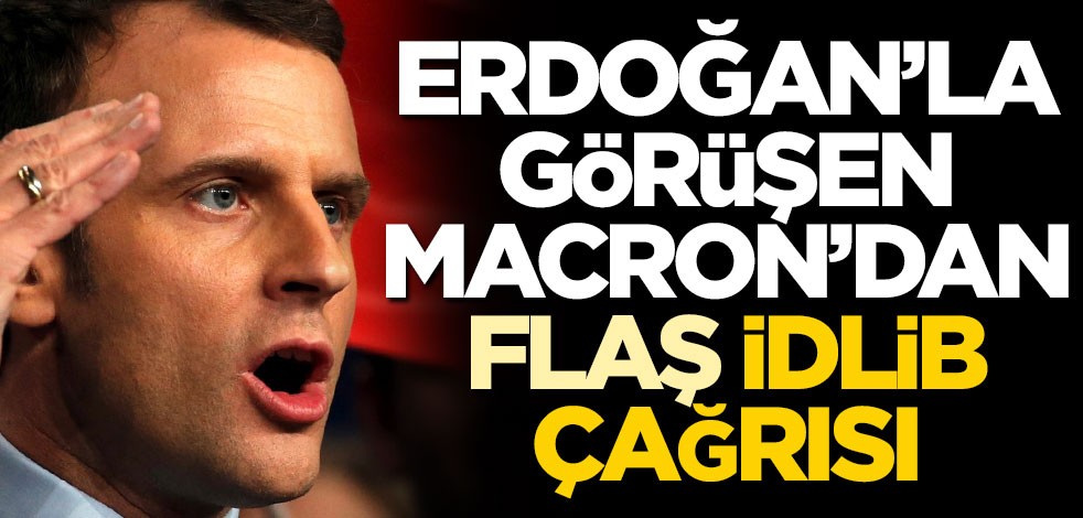 Erdoğan’la görüşen Macron: Rusya saldırıları durdurmalı